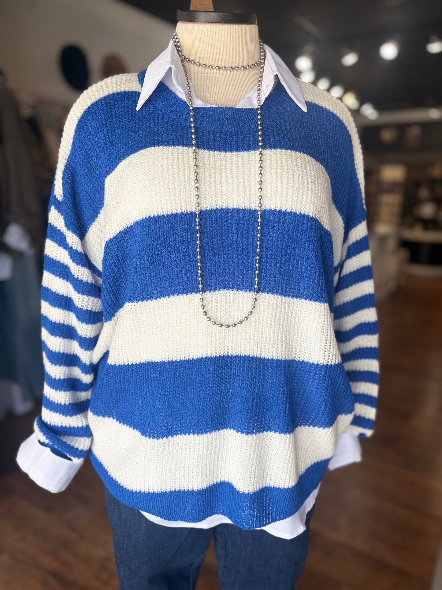 New You Striped Sweater