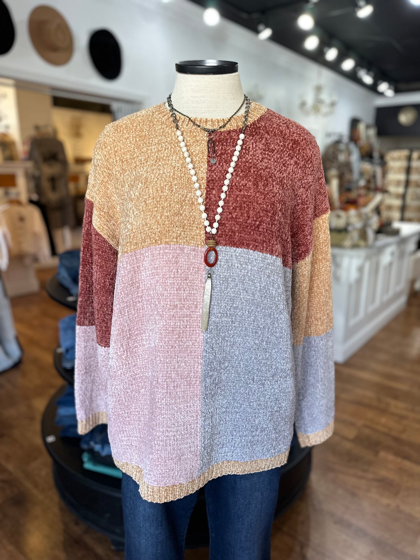 Woodland Wanderer Color Block Sweater