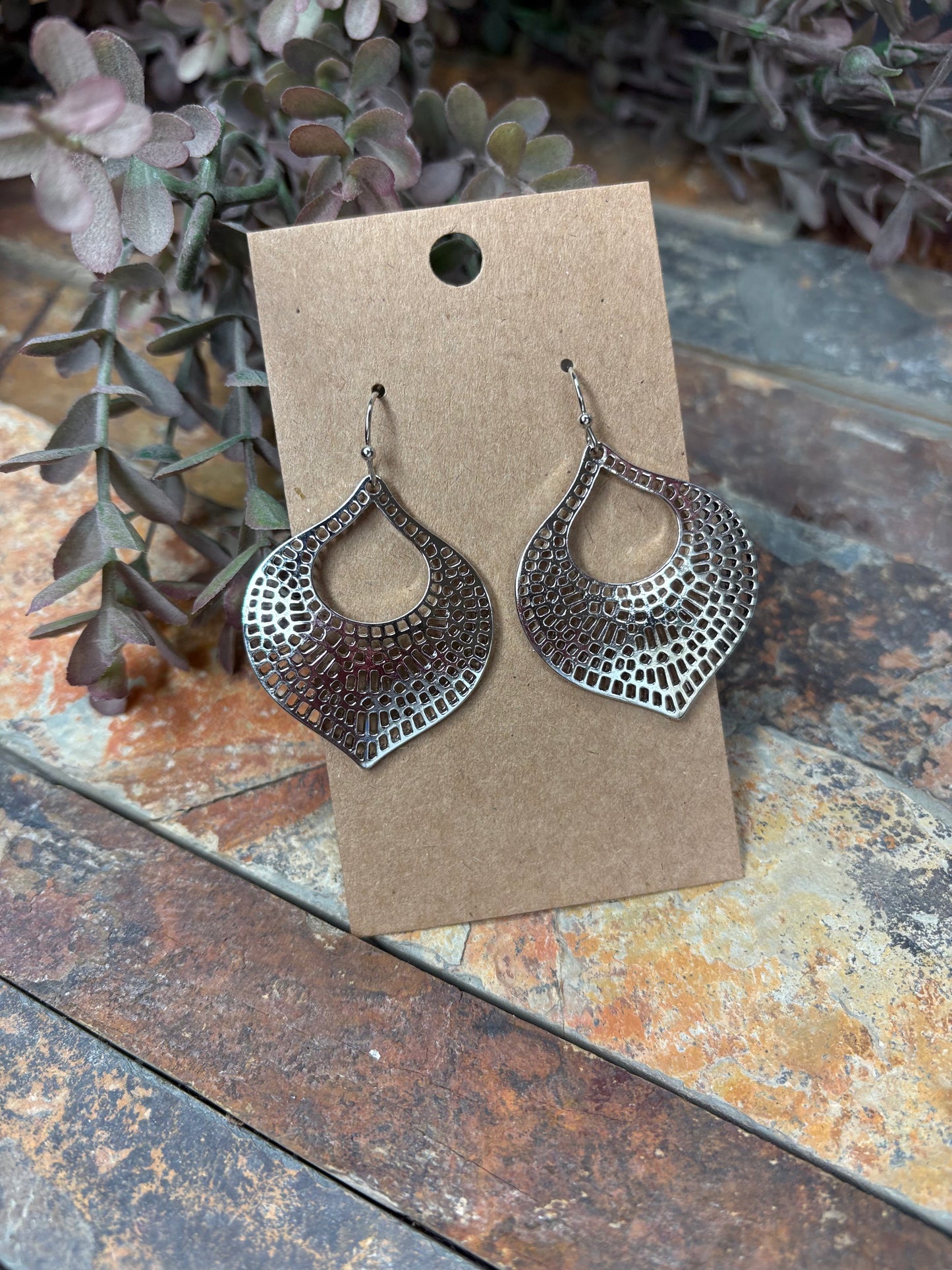 Take A Look Silver Filigree Earrings