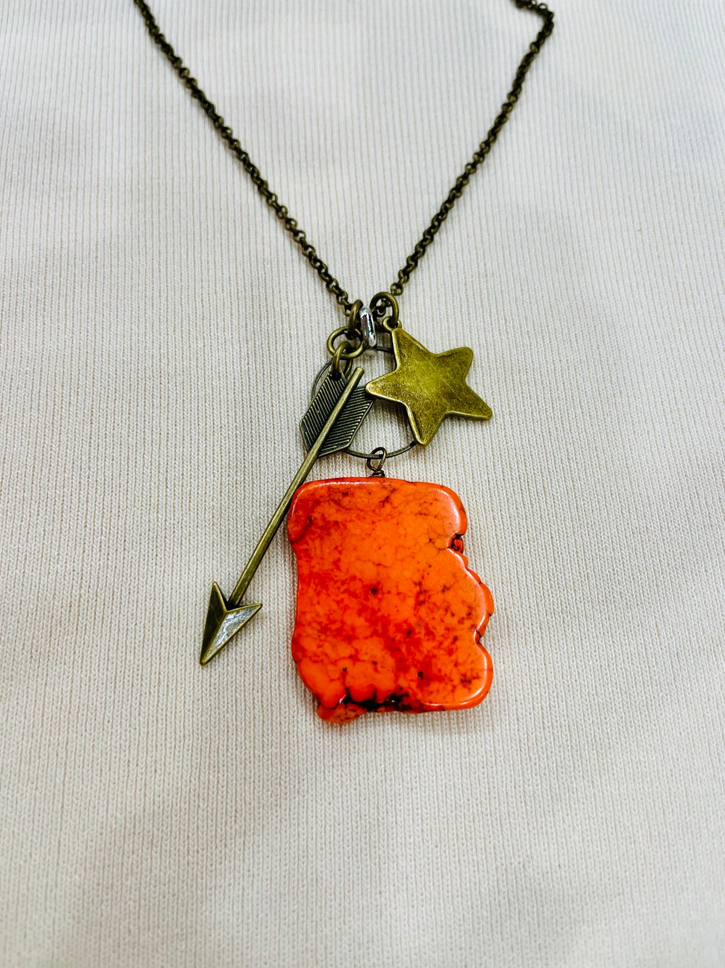 Sweeter Than Sunshine Orange Stone Necklace