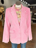 Insta Famous Corduroy Blazer ~ Washed Pink