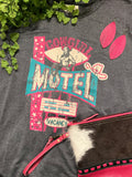 Cowgirl Motel Glitter Graphic Tee