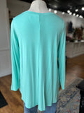 Make Your Life Easy Long Sleeved Tee ~ Mint
