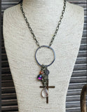 Charmed Rustic Cross Necklace