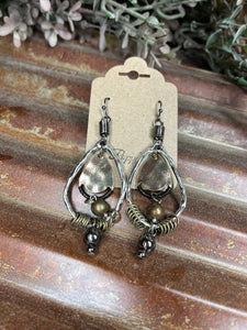 All Wrapped Up Silver Teardrop Earrings