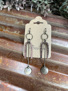 Antique Copper Collage Earrings