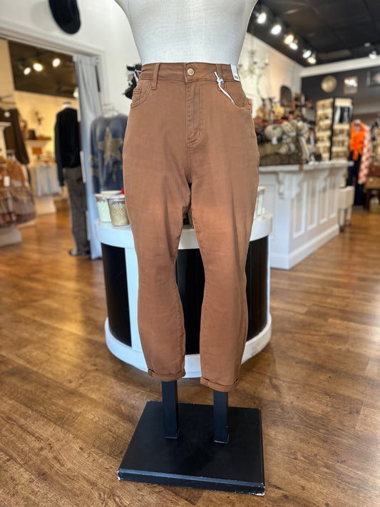 Judy Blue High Waist Brown Slim Fit Jean ~ SELENE