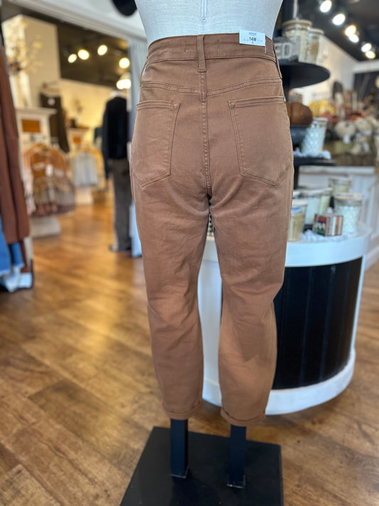 Judy Blue High Waist Brown Slim Fit Jean ~ SELENE