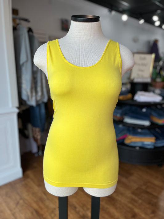 Spill the Tea Seamless Tank ~ Yellow