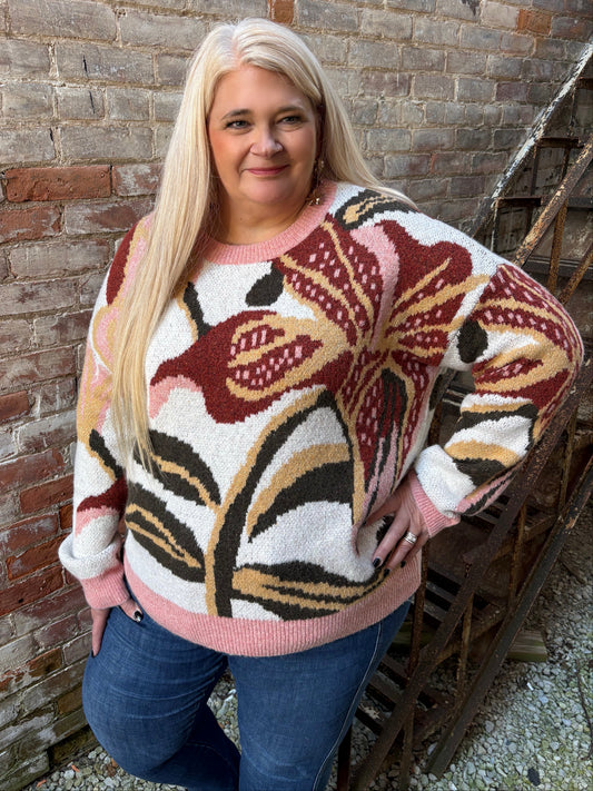 Botanical Blooms Sweater