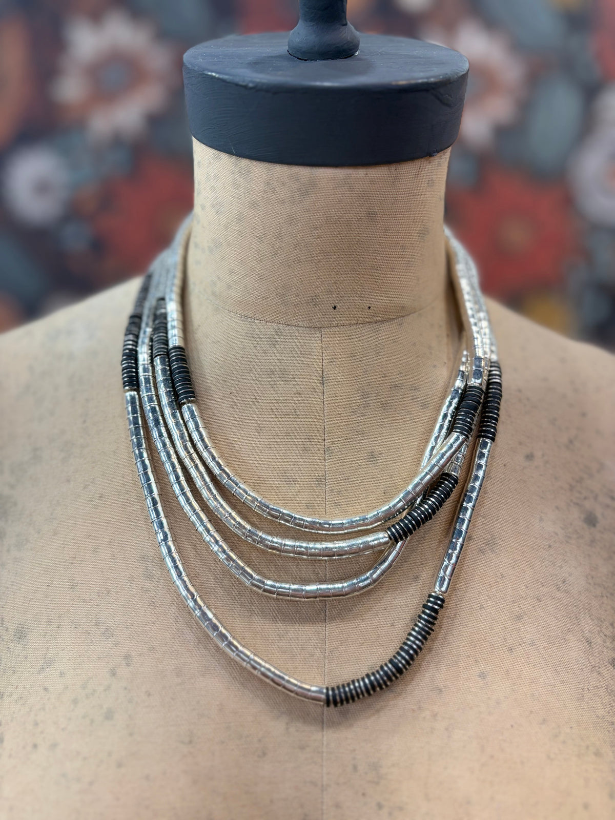 More Is More Multi-Strand Necklace - Silver