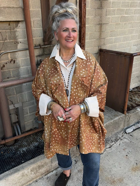 Spotted In Style Cape Coat