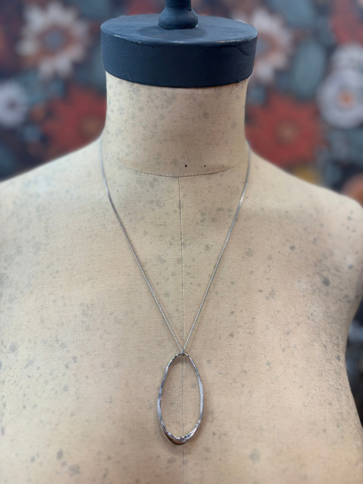 The Long & Lovely Silver Pendant Necklace