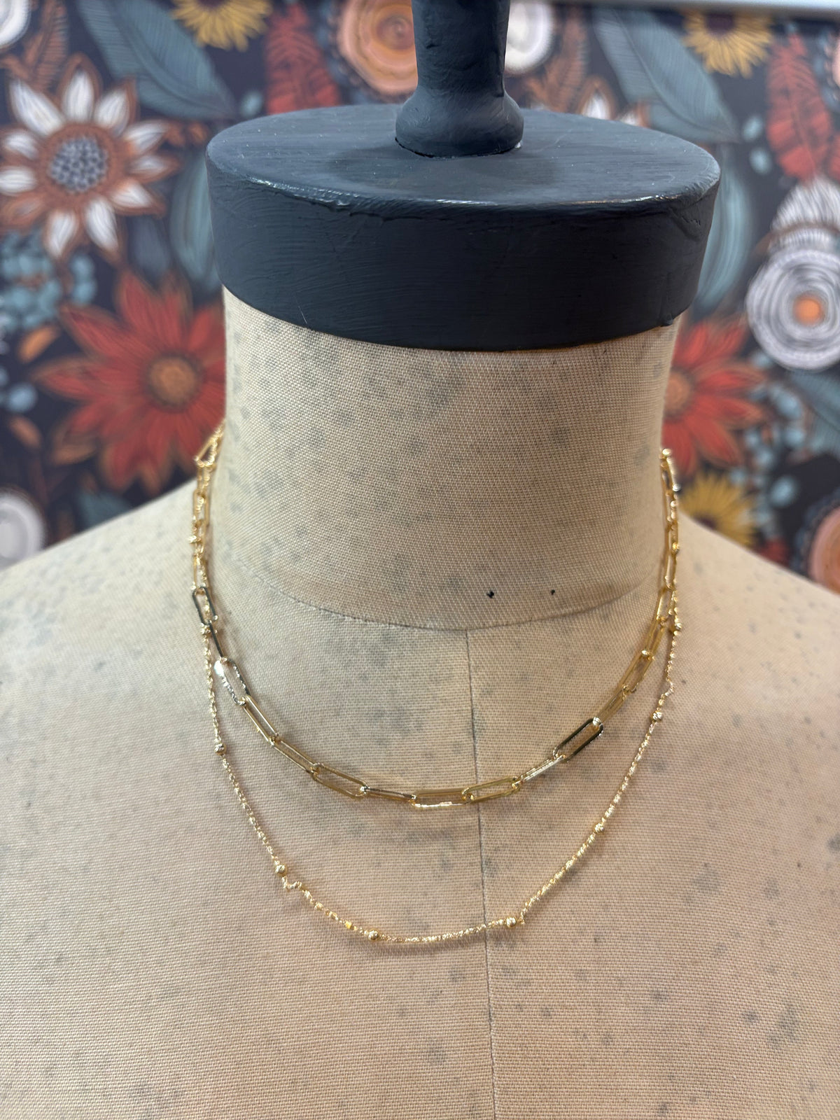 Layers of Attitude Necklace - Gold