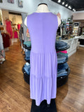 Get On Board Tiered Midi Dress ~ Lavender
