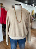 Better Get Going Sherpa Pullover ~ Cream