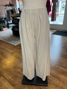 Just Relax Linen Pants ~ Taupe